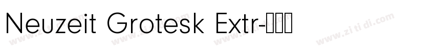 Neuzeit Grotesk Extr字体转换